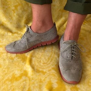 Grey Suede Loafers by Cole Haan ZeroGrand
